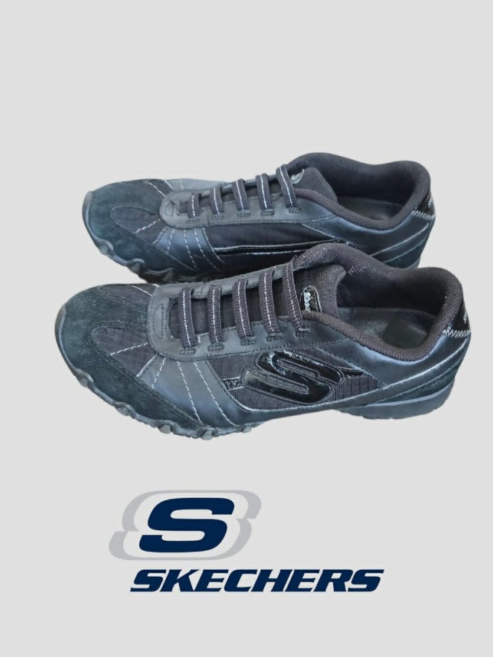 Skechers Suede  Bikers Vexed Outdoor Shoe Shaft Comfort Shoes Womens 8